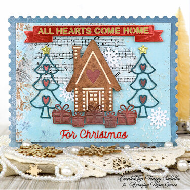 Gingerbread House Christmas Card 