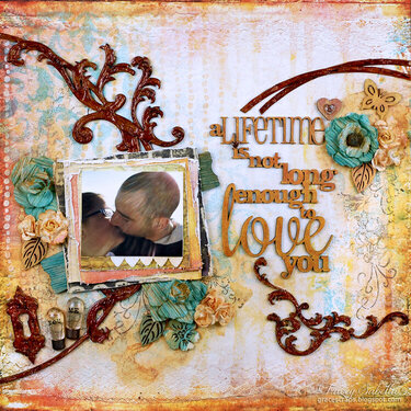 A Lifetime Is . . . For Helmar with Rusty MAcetal Chipboard Tutorial
