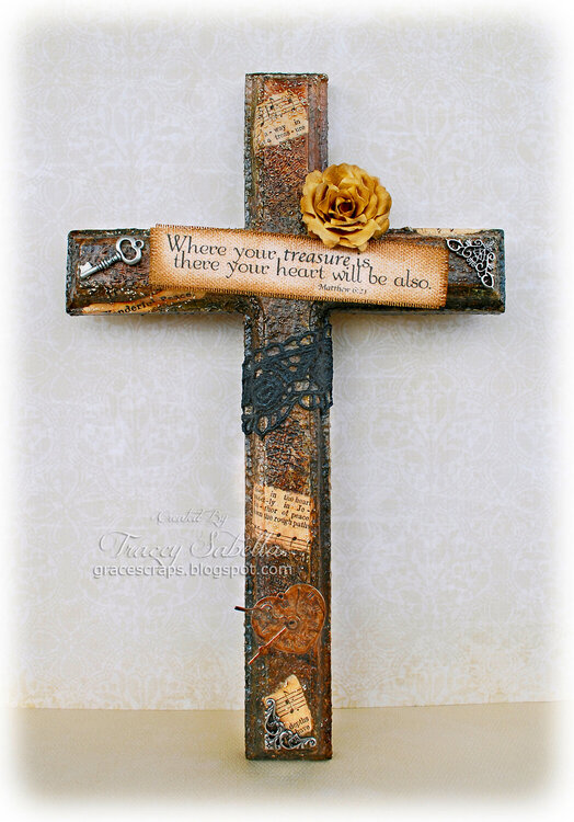Cross ~ Where Your Treasure Is ***GDT Word Art Wednesday***