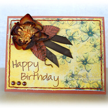 Fall Birthday Card ***ScrapThat November &quot;Remember When . . .&quot; Kit Reveal***