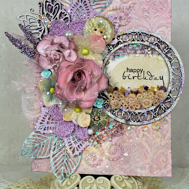 Floral Birthday Card ~ DT for Leaky Shed Studio