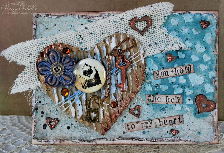&quot;Key to My Heart&quot; card ~ DT for Donna Salazar