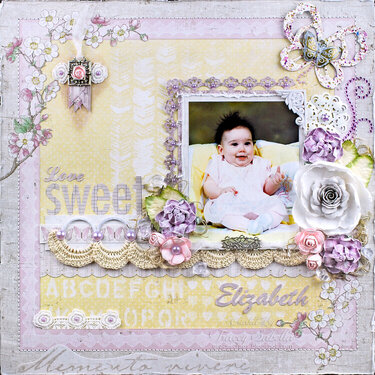 &quot;Love Sweet Elizabeth&quot; DT for ScrapThat! August Days to Remember Kit