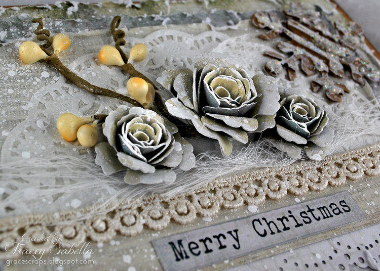 Girlie Grunge Christmas Card DT for Donna Salazar