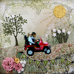 "Movin' On" **ScrapThat! March "New Blooms" Kit Reveal DT**