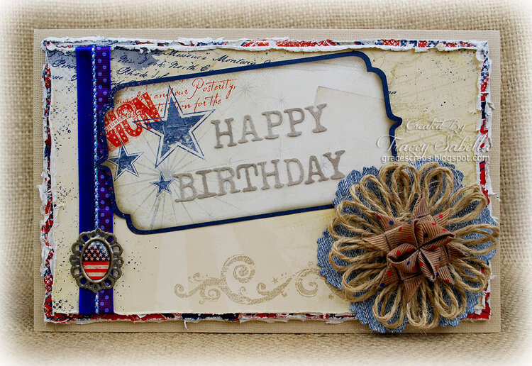 Patriotic Birthday **DT Really Reasonable Ribbon**