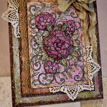 Spring Watercolor Card ~ DT for Helmar