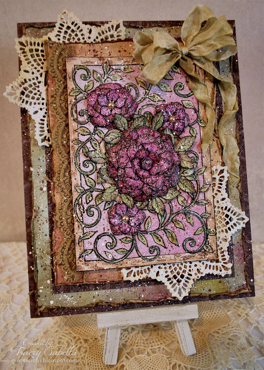 Spring Watercolor Card ~ DT for Helmar