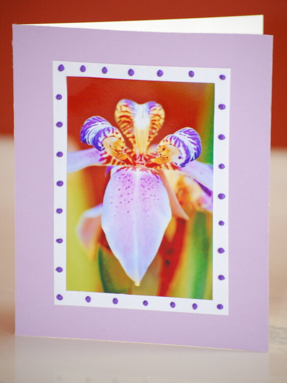 Flower card