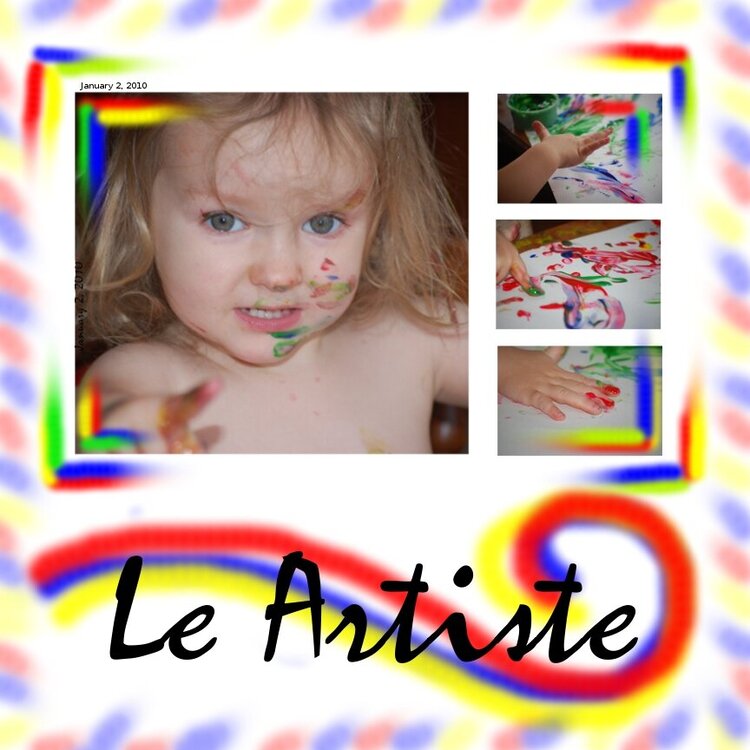 Le artiste (fingerpainting)