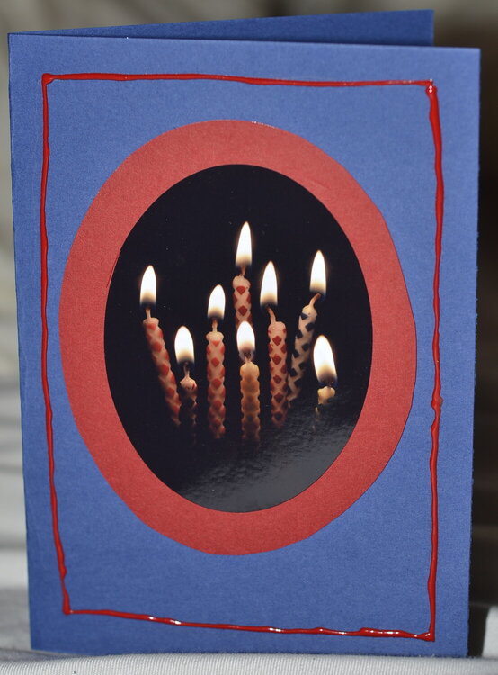 Birthday candle card