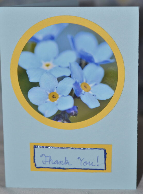 Forget-Me-Not card