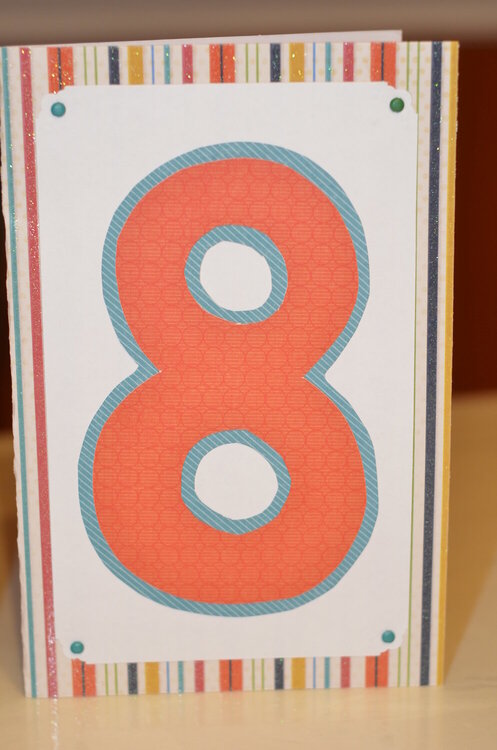 8th birthday card