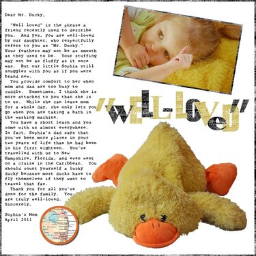 Letter to Mr. Ducky