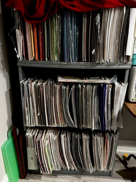 Single Sheet Storage - Organized