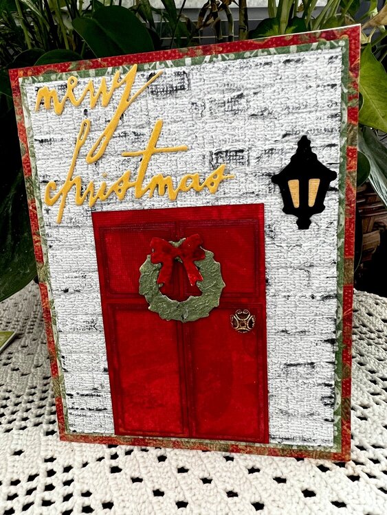 Merry Christmas- red door 
