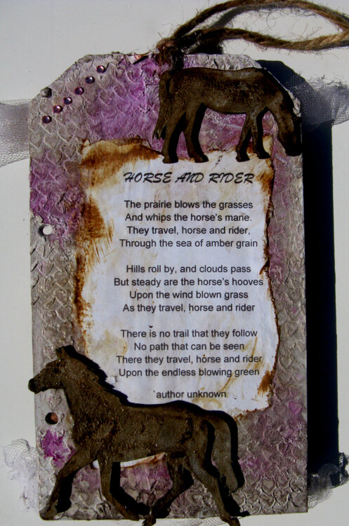 Scrap Fx Gate Book &quot;Dusty&quot; the horse