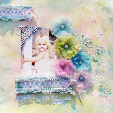 punkyscraps #25 and pastel paradise color challenge