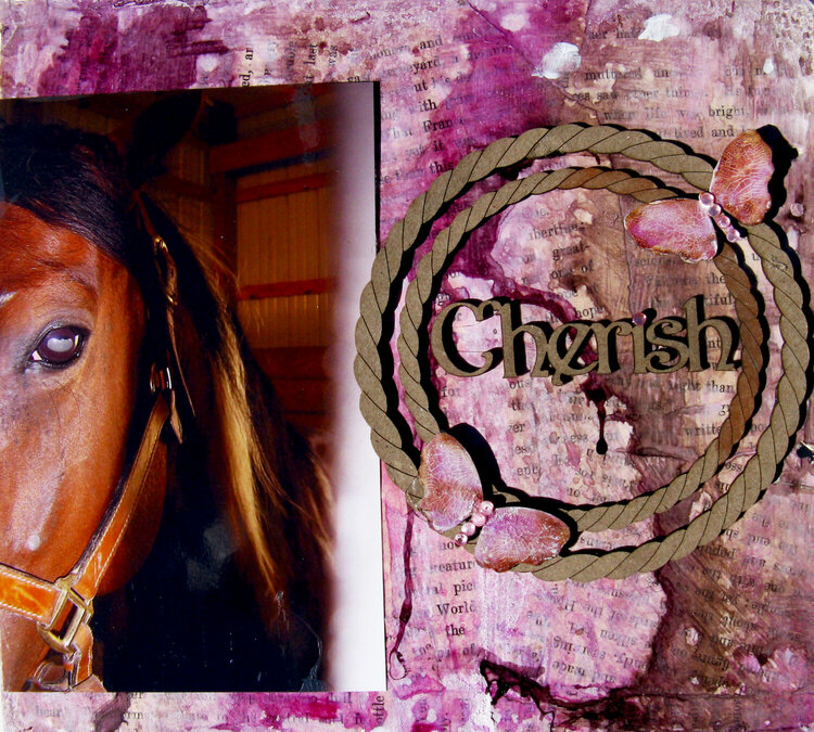 Scrap Fx Gate Book &quot;Dusty&quot; the horse