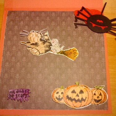 Halloween card - inside