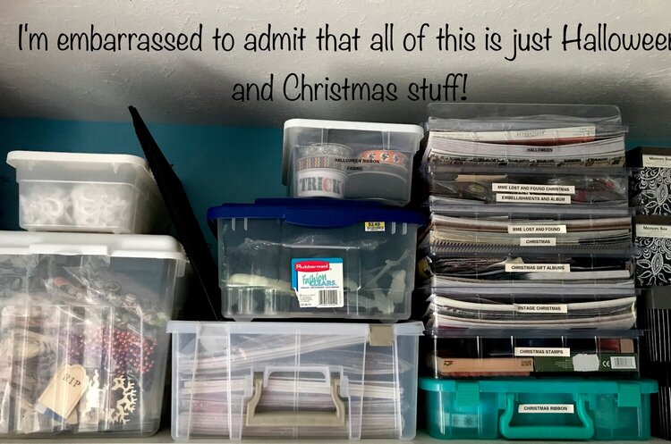 Reorganized Scrap Room!