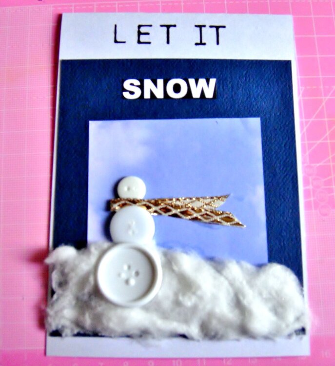 Let it Snow snowman
