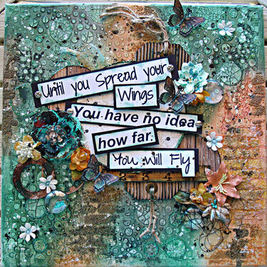 DT Project for ReneaBouquets Mixed Media Canvas