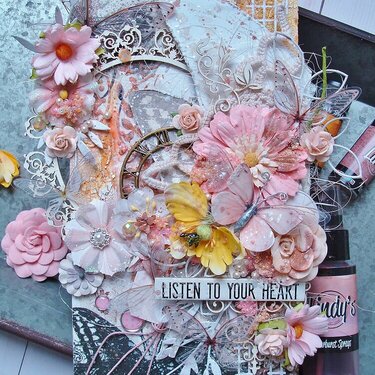 Oversized Mixed Media Tag