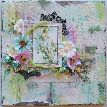 Mixed Media 12x12 Canvas DT Project for Art Anthology