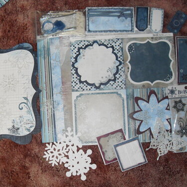 Goodie supplies for swap with Lookin4newideas.
