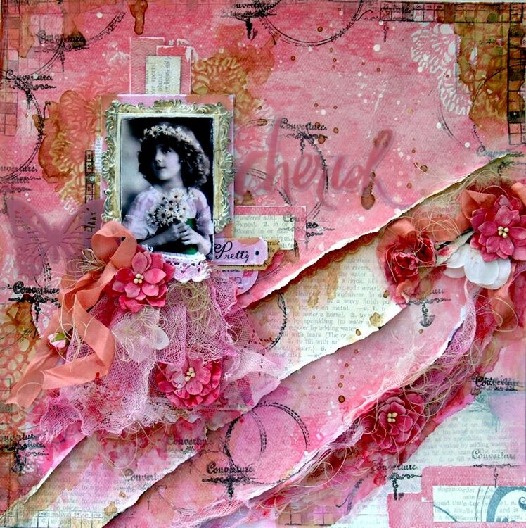 Pretty Girl - August SOE Raindrops On Roses Kit