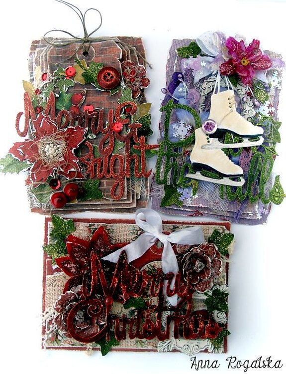 Christmas cards / Fabscraps