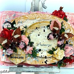 Bo Bunny Card / July's Scraps Of Elegance kit Patricia's Memoirs