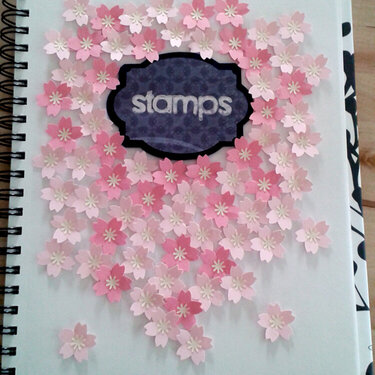 Stamp storage in notebook
