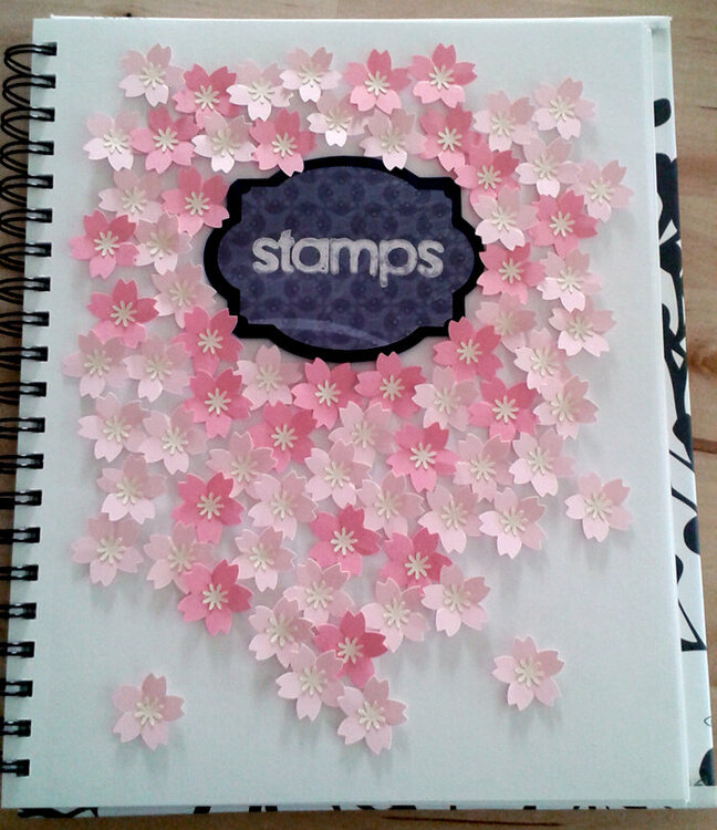 Stamp storage in notebook