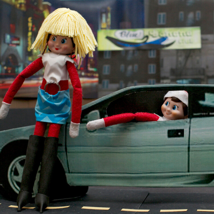 Elf on the Shelf goes to the Movies