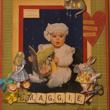 Maggie's baby page for yearbook