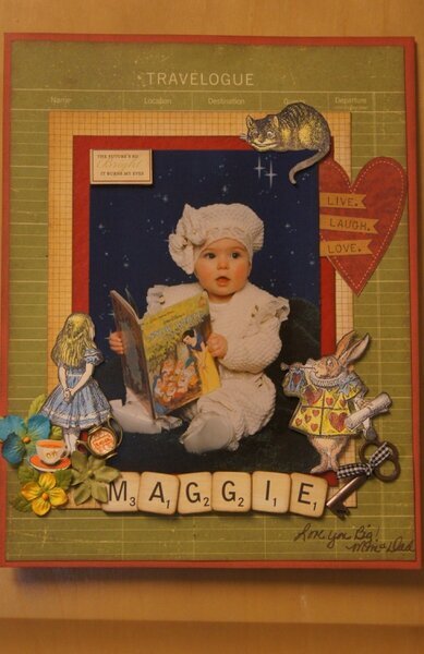 Maggie&#039;s baby page for yearbook
