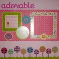 Adorable Girl Scrapbook Page