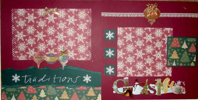 Christmas Tradtions Scrtapbook layout