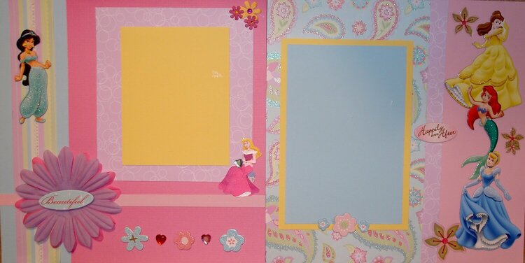 Disney Princess Scrapbook Layout