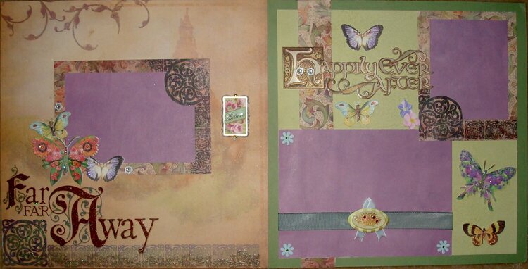 Happily Ever After Scrapbook Layout