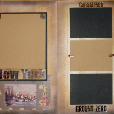 New York Scrapbook Layout