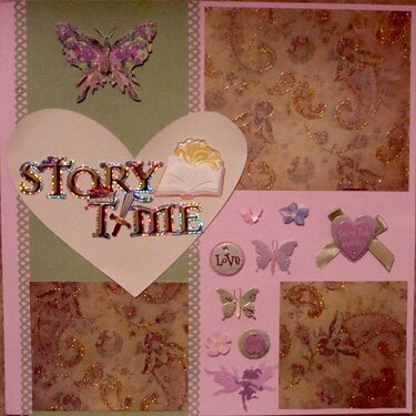 Story Time Scrapbook Page