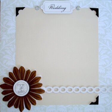 Wedding Scrapbook Page