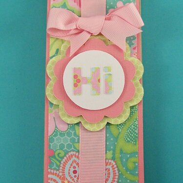 Craftaholic Double slider card with secret sentiment and treat *CLosed