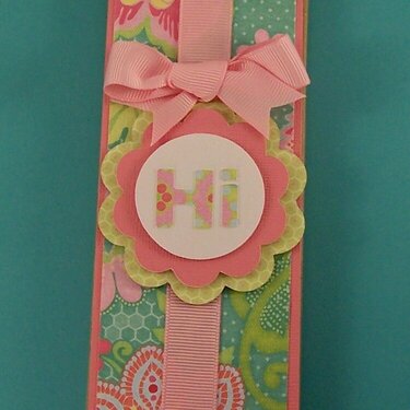 Craftaholic Double slider card with secret sentiment and treat *Open