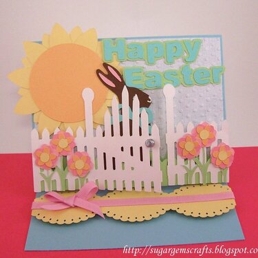 Easter Easel Card Closed RSMobley Designs