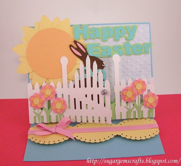 Easter Easel Card Closed RSMobley Designs