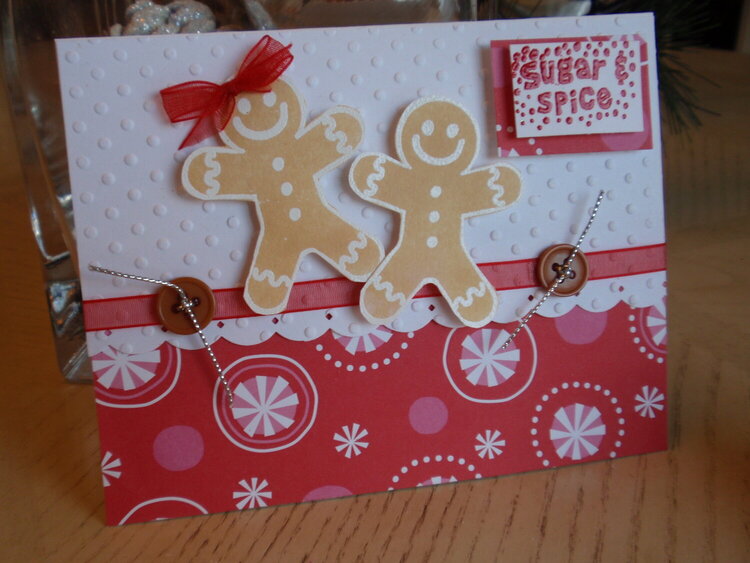 Gingerbread cookie card